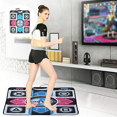 babytowns Tanzteppich,utschfeste Tanz-Step-Tanzmatte USB HD,TV-Computer-Dual-Use-Tanzdecke,Game Dancing Step Pads Tanzmatte,für Erwachsene/Kinder,Tanzteppich 3D somatosensorisch Cover