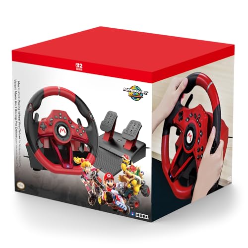 HORI Mario Kart Racing Wheel Pro Deluxe for Nintendo Switch 2 - Officially Licensed By Nintendo