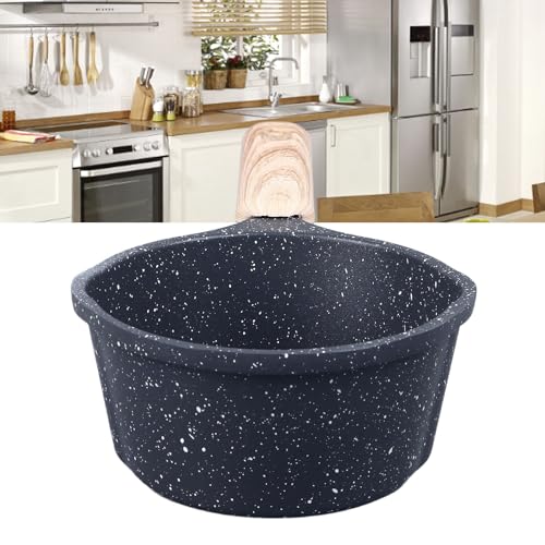 Nonstick Sauce Pan, Small Milk Pot Pan with Pour Spouts, Wooden Handle, Multipurpose Pots, Easy to Clean, Small Kitchen Pots - Image 3