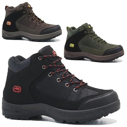 Men's Hiking Boots - Outdoor Mid Trekking & Backpacking Mountaineering Shoes with Memory Foam Insoles | Durable (Brown Orange, UK Footwear Size System, Adult, Men, Numeric, Medium, 6.5) Men's Hiking Boots - Outdoor Mid Trekking & Backpacking Mountaineering Shoes with Memory Foam Insoles | Durable (Brown Orange, UK Footwear Size System, Adult, Men, Numeric, Medium, 6.5)