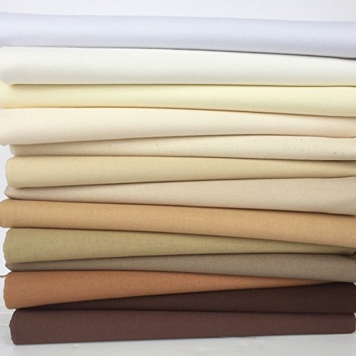 Always Knitting & Sewing - Rainbow Craft, 100% Cotton Fabric blenders, 13 Piece Bundles; Fat Quarter Bundle or 25cm x 25cm (Shade: Fat Quarter Bundle)