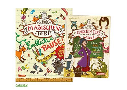 Preisvergleich Produktbild Carlsen Die Schule der magischen Tiere: Witze! + Endlich Pause! Das große Rätselbuch, einzigartiger Schulalltag