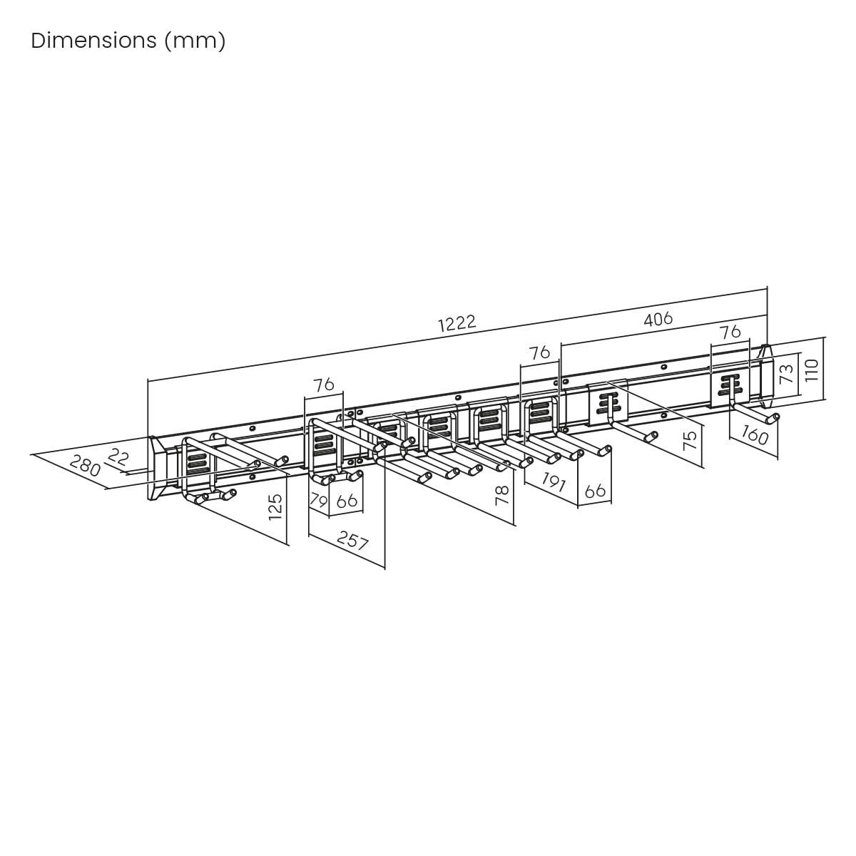 my wall stabiler Modularer Gerätehalter - HZ58-2L