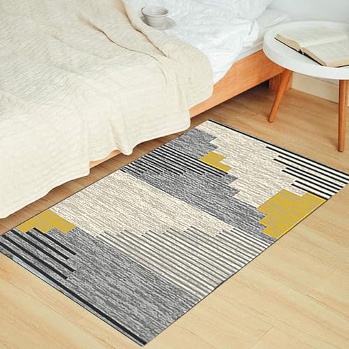 Alfombra pasillo antideslizante evita caídas lavable moderna 75x190 cm 4