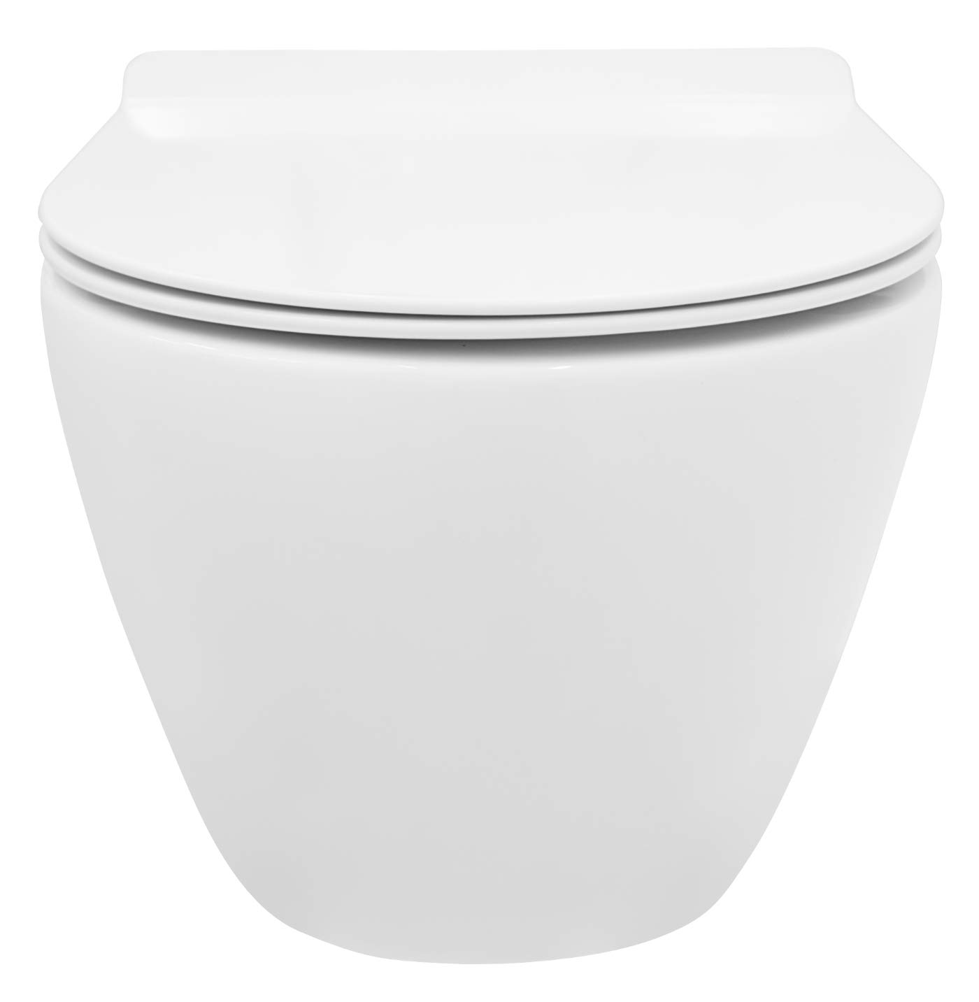 MA-Trading vbchome autolimpiable baño Incluye Asiento de inodoro suspendido de cierre absenkautomatik Tapa de duroplast + extraíble spülrandloses pared inodoro sin unterspül borde
