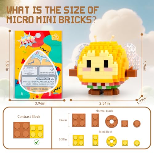 Image of HIGH GODO 12Pack Mirco Mini Animals Easter Party Favors Building Set, 2438PCS Cute Animals Set for Goodie Bag Stuffers, Birthday Gifts for Adult Teens 14+ (Not Compatible with Major Brand)