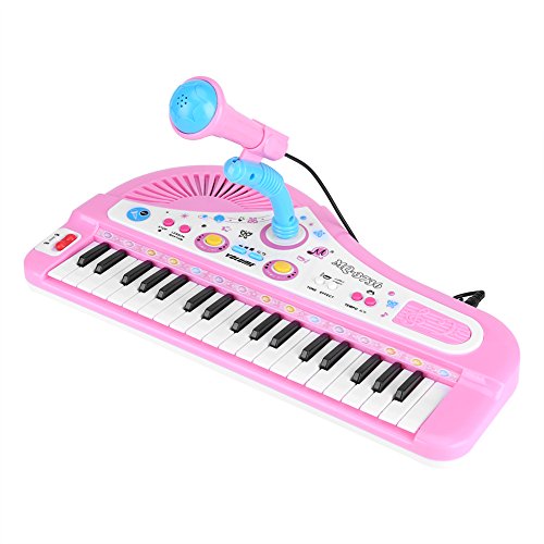 Preisvergleich Produktbild Kinder Klavier, Mini elektronische Klavier Piano Keyboard aus Kunststoff Musikinstrument Spielzeug für Baby Geschenk zufällig Farbe