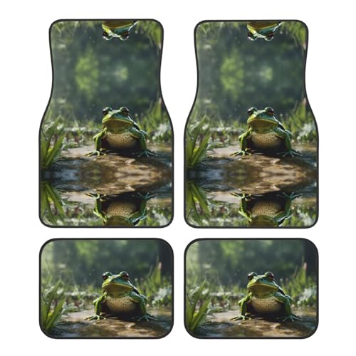 Tapis de voiture grenouille universels - Set complet de 4 pièces pour auto et SUV