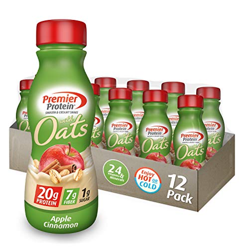 Premier Protein 20g Protein Shake with Oats, Apple Cinnamon, 11.5 Fl Oz Bottle