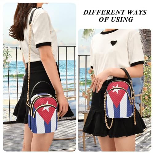 Image of Patriot Flag Cell Phone Purse Crossbody Handbag Durable Shoulder Bag Sturdy Travel Pouch