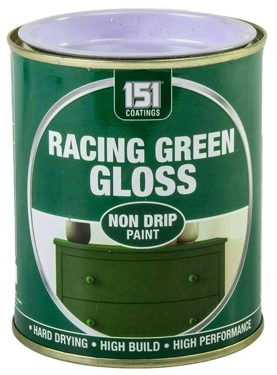 VARNOX, Racing Green Gloss Non-Drip Paint 300ml – Hard-Drying, High-Performance Gloss with Durable Hard-Build Formula – Ideal for Wood, Metal & Concrete – Interior & Exterior Use (1PCS)