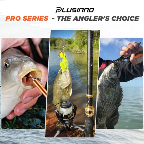 Image of PLUSINNO Fishing Backpack with Fishing Rod and Reel Combos Tackle Boxes, Waterproof Tackle Backpack for Gear with Rod Holder, Fish Gifts for Men with Tool Kit