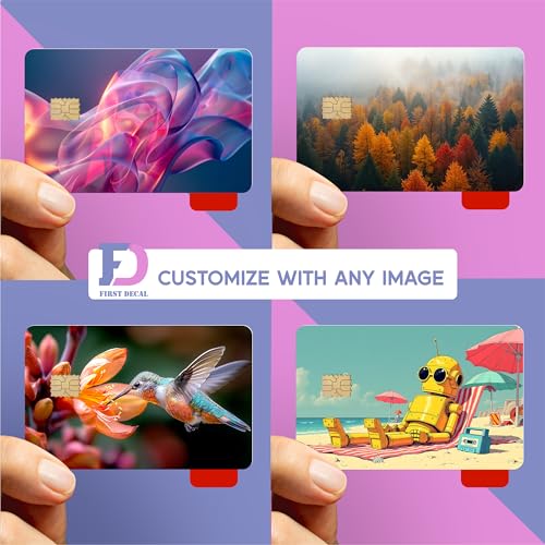 Custom Debit Card Cover - Personalized Credit Card Skin Sticker - Removable Debit Card Sticker - Vinyl Card Covers for Debit Cards - Slim, Waterproof Bank Card Skin Decal2