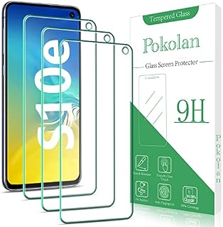 Pokolan [3 Pack] Screen Protector for Samsung Galaxy S10e Tempered Glass, Touch Sensitive, 9H Hardness, Case Friendly, HD Clear, Bubble Free