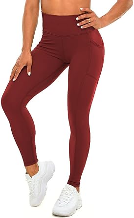 High Waisted Leggings for Women - Buttery Soft Tummy Control Pants with Pockets Workout Yoga Large,1X,Black