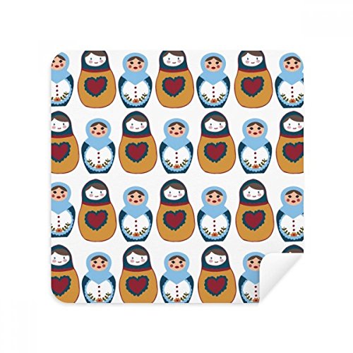 Chiffonnette Matryoshka de nettoyage en daim supérieur pour verres et écrans