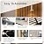 NovaGrid Board 4PCS 3D Soundproof Flat Noodles Wall Panel Strip Design Grooved Texture Panel for Interior Wall Decoration 118”x8.03“ (Teak Grain)