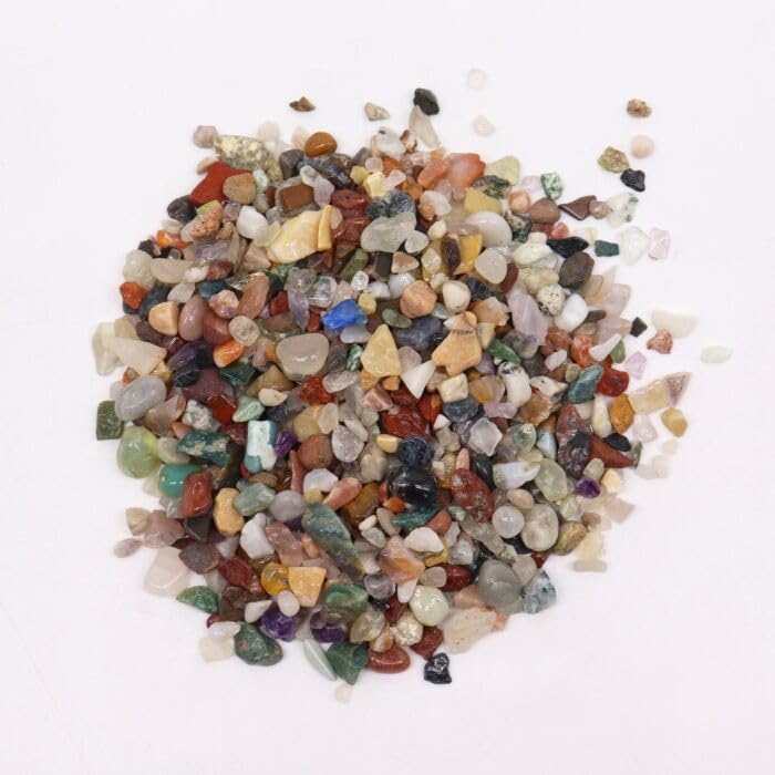 ARTOOL Multicolor 4-8 mm Aquarium Stones | Resin Art Decor, Garden, Table, Reiki | Irregular Shaped Gemstones - 250 Grms (MA250)-image-13