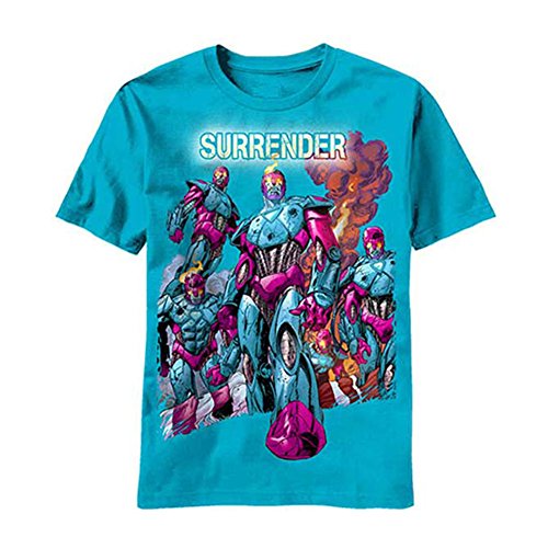 Marvel Men's Sent Sentinels T-Shirt, Turquoise, Small