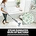 Shark S7000AMZ Steam Mop, Steam & Scrub All-in-One Scrubbing and Sanitizing, Designed for Hard Floors, with 6 Dirt Grip Soft Scrub Washable Pads & 2 Steam Modes, Pure Water Blue