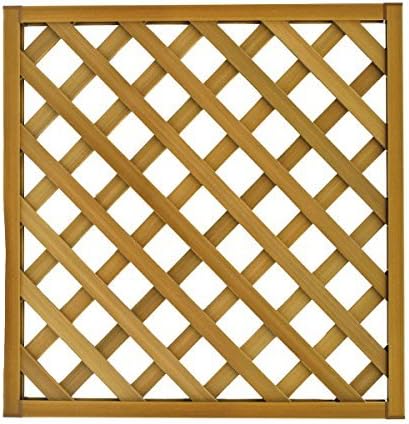 Amazon レシナg 樹脂製 ウッドプラ ラティス 900 900mm オーク Aks Jj Prohome フェンス Diy 園芸 ガーデニング 人工木 防腐 垣 ガーデンフェンス ラティス