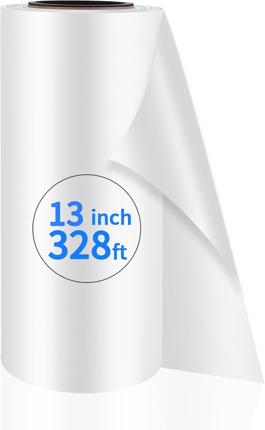 Dalkren DTF Transfer Film Roll 13'' x 328ft Double-Sided Matte Clear PET Heat Transfer Paper Direct to Film for Bulk Printing, Custom T-Shirts, Party Cups & Holiday DIY Gifts