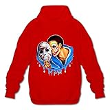 JIN TENG H20 Delirious Men's Cotton Hooded Sweatshirt Red
