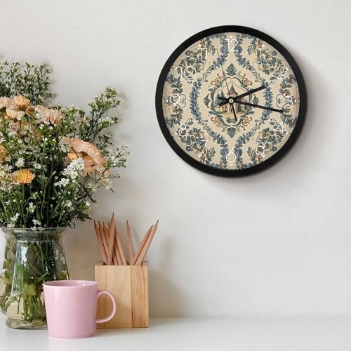 Horloge murale imprimée décoration salon style campagnard