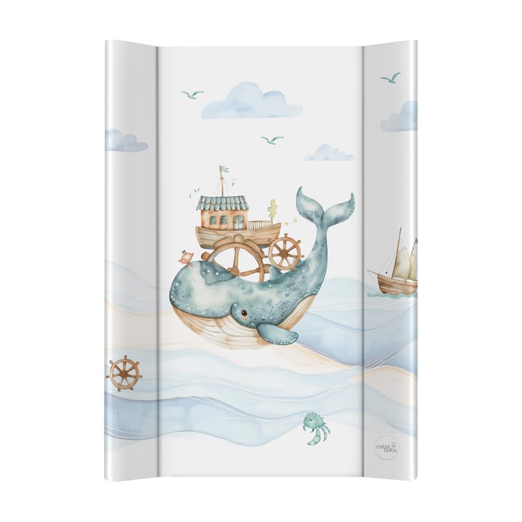CEBA BABY Fasciatoio rigido 50 x 70 cm – fasciatoio ultra leggero per fasciatoio, leggero e stabile – Ocean Adventure