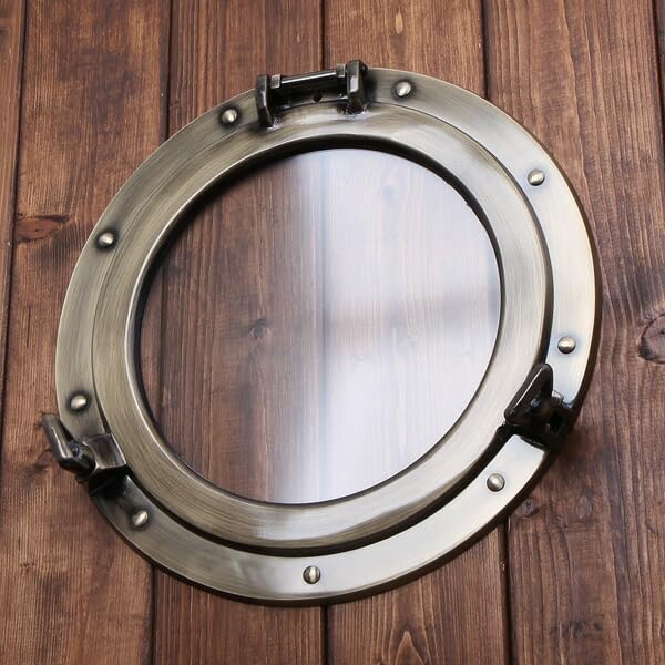 Amazon.co.jp: (丸窓 PORTHOLE 透明ガラス)(LIM020-AN) アンティーク