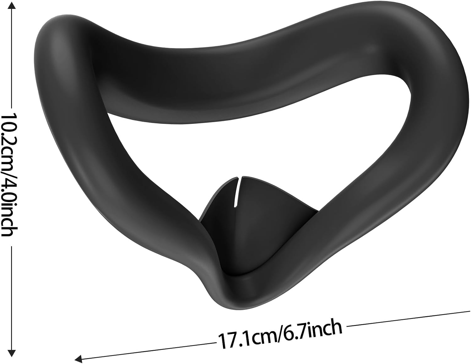 Silicone Face Cover for Meta Quest 3S - Skin-Friendly Anti-Sweat VR Face Pad with Ventilation & Lightproof Design