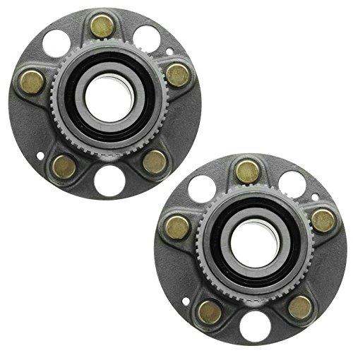 Image of TRQ 2 Piece Rear Wheel Bearing & Hub Assembly Set Compatible with 1995-1997 Honda Odyssey 1996-1997 Isuzu Oasis