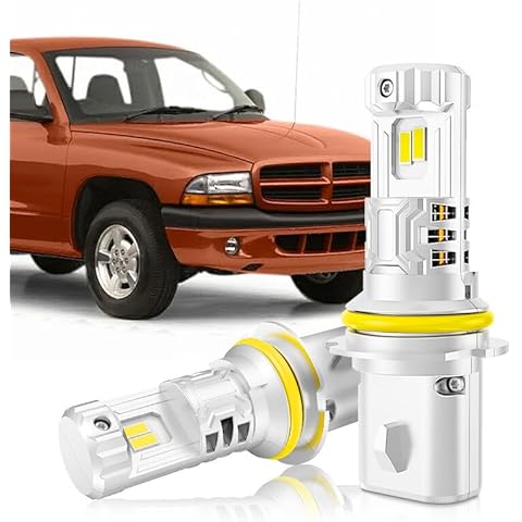 XENPLUS 120𝑾 24000𝑳𝑴 Dakota 𝐃𝐞𝐝𝐢𝐜𝐚𝐭𝐞𝐝 𝐁𝐮𝐥𝐛𝐬 Fit for DODGE Dakota 2000 2001 2002 2003 2004 𝐋𝐨/𝐇𝐢(No fog),800% 𝐁𝐫𝐢𝐠𝐡𝐭𝐞𝐫,6500𝗞 Cool White,𝐏lug and 𝐏lay,No Errors.2Pcs Cover
