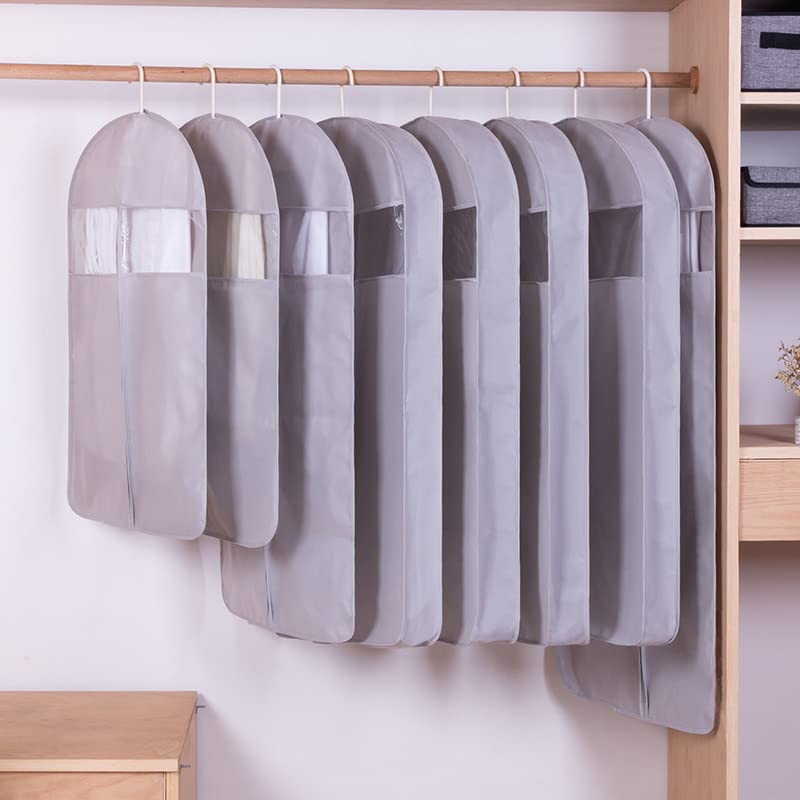 5 Copriabiti Appendibili Con Finestra - Custodie Antipolvere Per Abiti, 60x100cm, Tessuto Non Tessuto - Foto 5