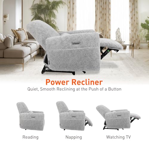 Sillón Plegable Gris Tela Plush miniatura 4