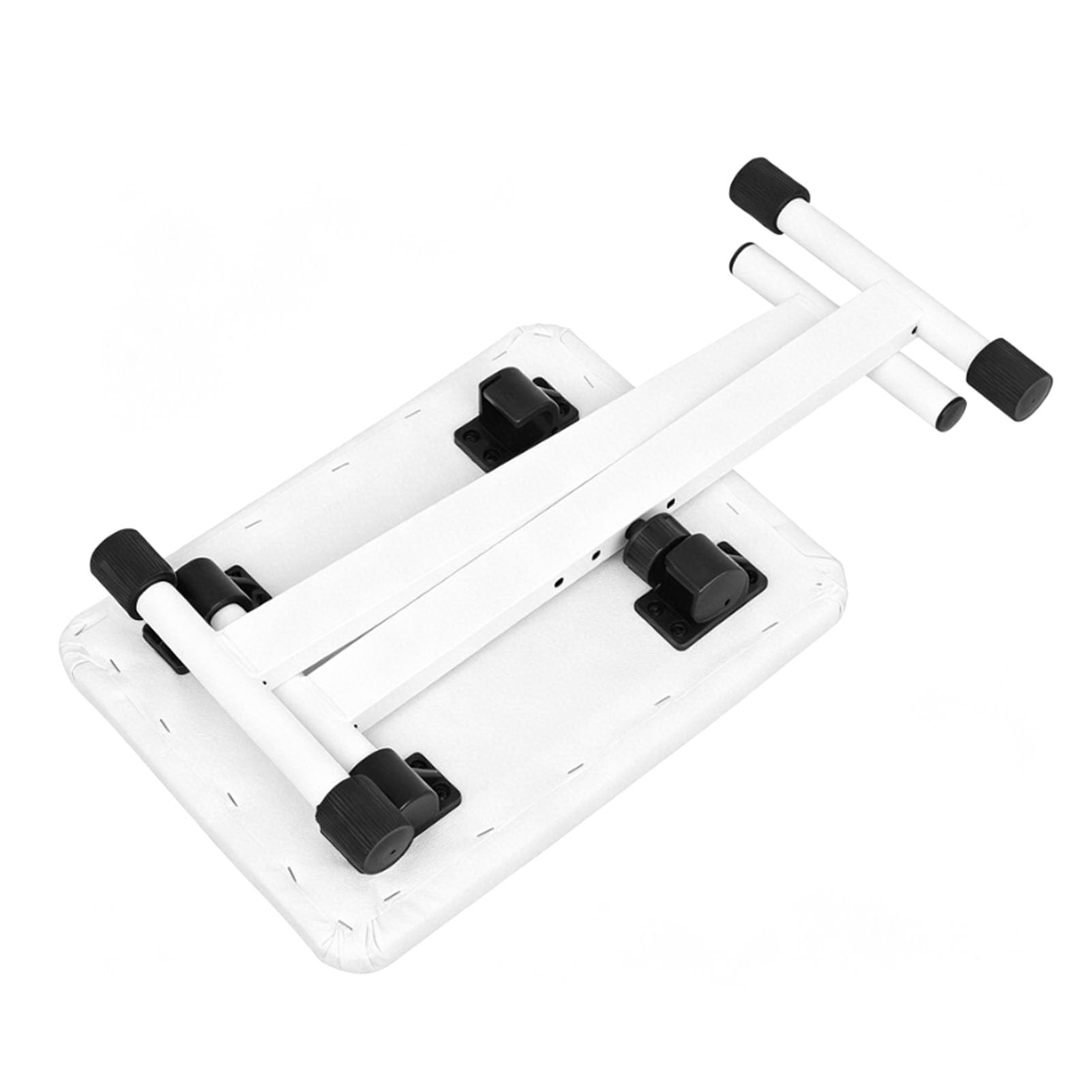 Sgabello Pieghevole Stile X con Panca per Pianoforte Regolabile in Altezza per Uso Familiare, Progettato Comodamente in Colore Bianco (WHITE)