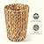 84ECO 2-Pack Wicker Trash Cans - Rattan Trash Can - Wicker Waste Basket for Bathroom, Bedroom - Woven Waste Basket (Natural, 2 Gallon)