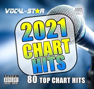 Vocal-Star 2021 Karaoke Chart Hits CD Disc Set, 80 Songs, 4 CDG Discs. The Top 80 Chart Songs of 2021