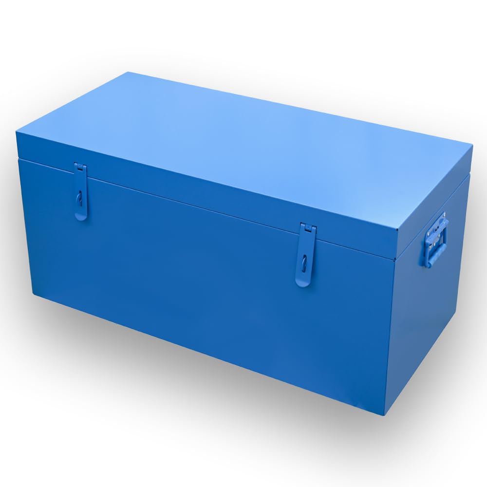 Baule porta attrezzi in acciaio zincato 950x450x450 mm con maniglie laterali e chiusura rinforzata per Ducato/Boxer/Jumper 2006+ L1 L2 L3
