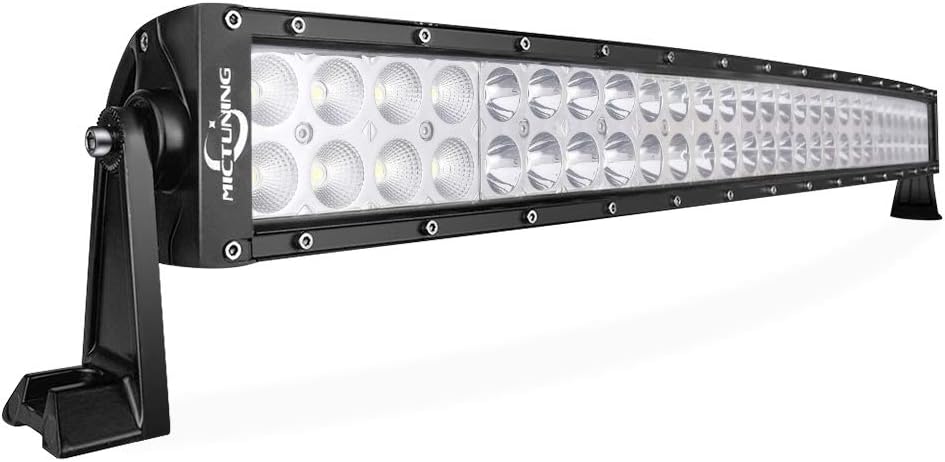 MICTUNING 32inches 180W 3B239C Curved LED Work Light Bar Combo Off Road Driving Fog Light