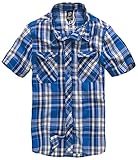 lässiger Schnitt Bandit Hemd Roadstar Karo Blau XL