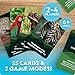 National Geographic Anyone's Guess Rainforest Animals Trivia Cards - Kids Trivia Card Game with 55 Jumbo Cards, Animal Games, Trivia Game