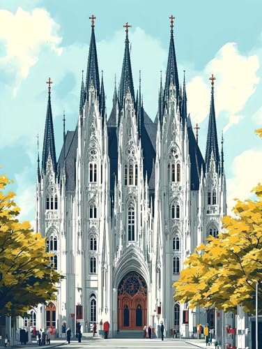 Pintar por Numeros Adultos, DIY Kit de Pintura al óleo de Lienzo...