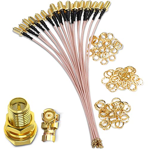 RP-SMA zu IPX Koaxialkabel TUOLNK UFL U.FL IPEX zu RPSMA Buchse Pigtail Koaxiales verlustarmes Kabel für Wifi Router Mini PCI Verlängerungsantennenkabel 12 Zoll (30cm) 5er Pack Cover