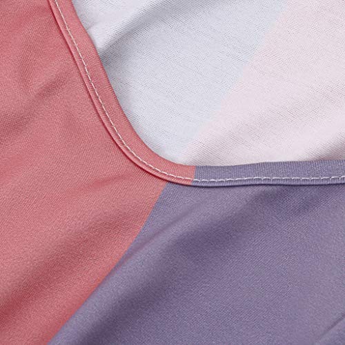 Robe longue à rayures ample col V | Solution fraîcheur sans manches