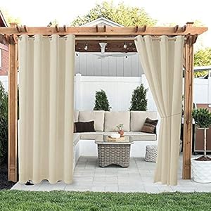 Buitengordijnen – Buitenterrasgordijnen Waterdicht Binnen Buiten Verduistering Thermische Doorvoertule Gordijnpanelen…