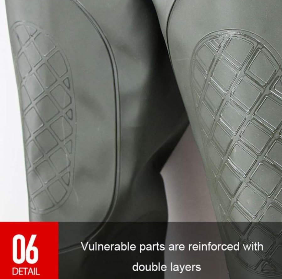 Wodery wędkarskie, wędkarskie spodniobuty z butami, męskie i damskie, buty myśliwskie, wodoodporne, PVC, z pasem do brodzenia