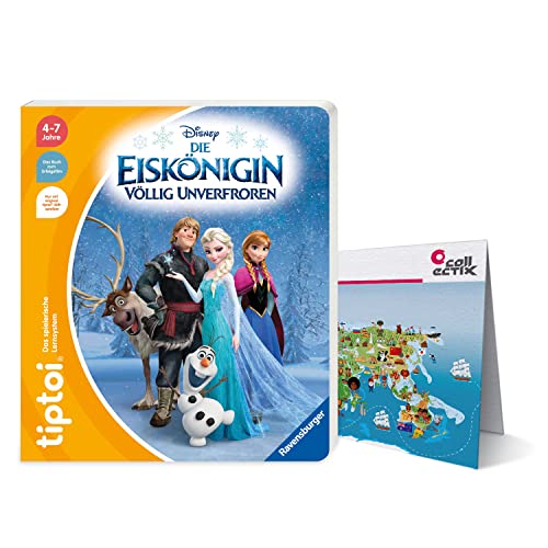 Carte du monde tiptoi Reine des Neiges : le livre parfait pour s'amuser en voyage