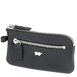 Rindleder Braun Büffel Golf Edition Schlüsseletui 12 cm Black
