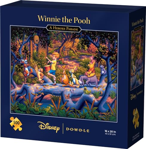 Winnie The Pooh A Heroes Parade, Disney Dowdle Puzzle, 500 Piece Jigsaw Puzzle for Adults